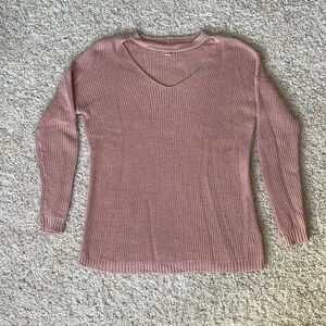 V-neck cutout Sweater
